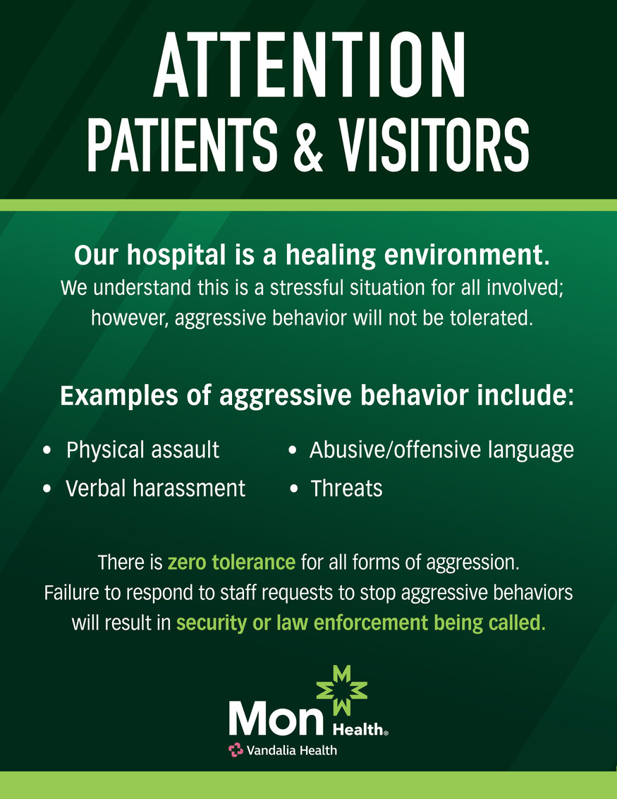 attention patients & visitors